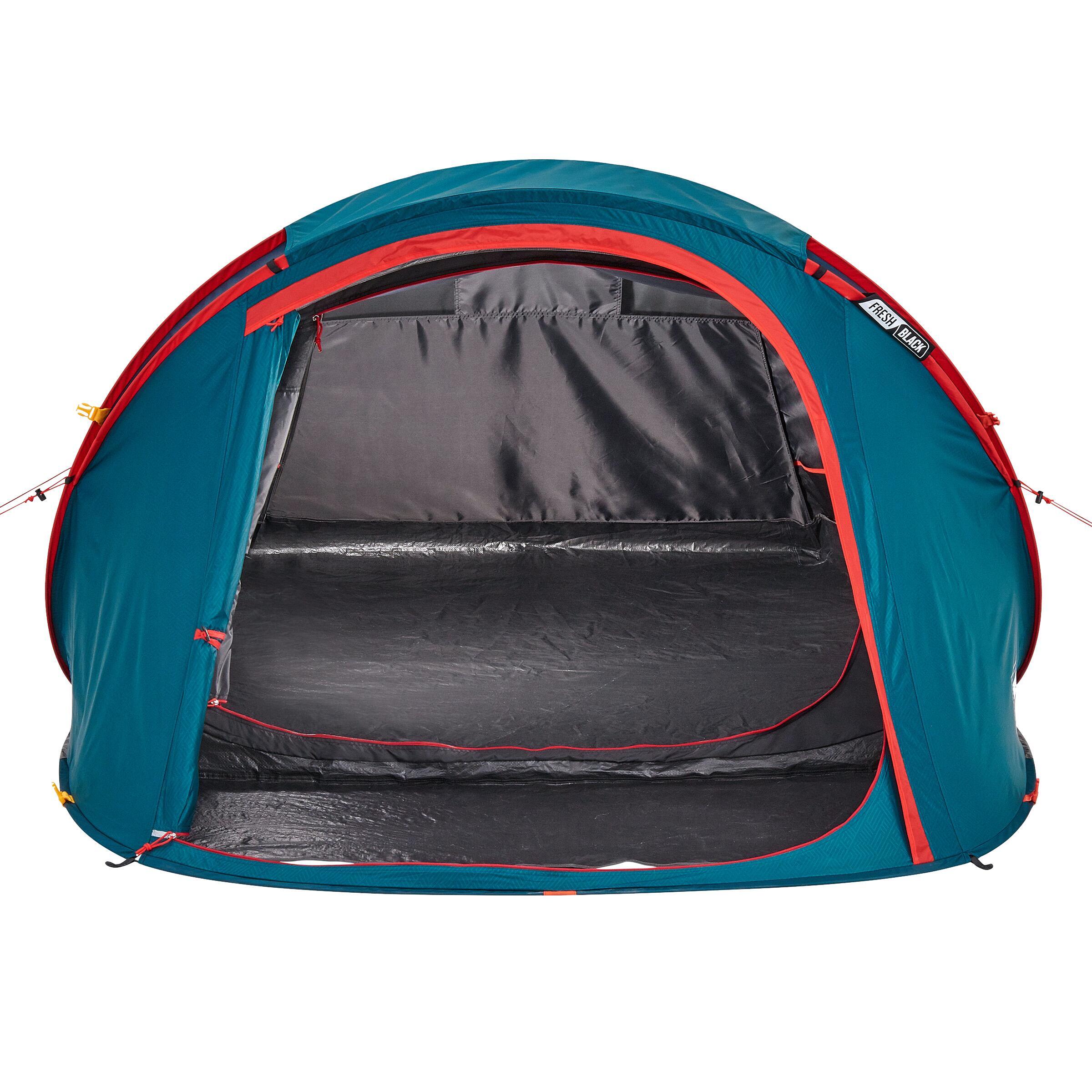 Camping tent Quechua Fresh & Black 2 Seconds XL 2-person, white/blue