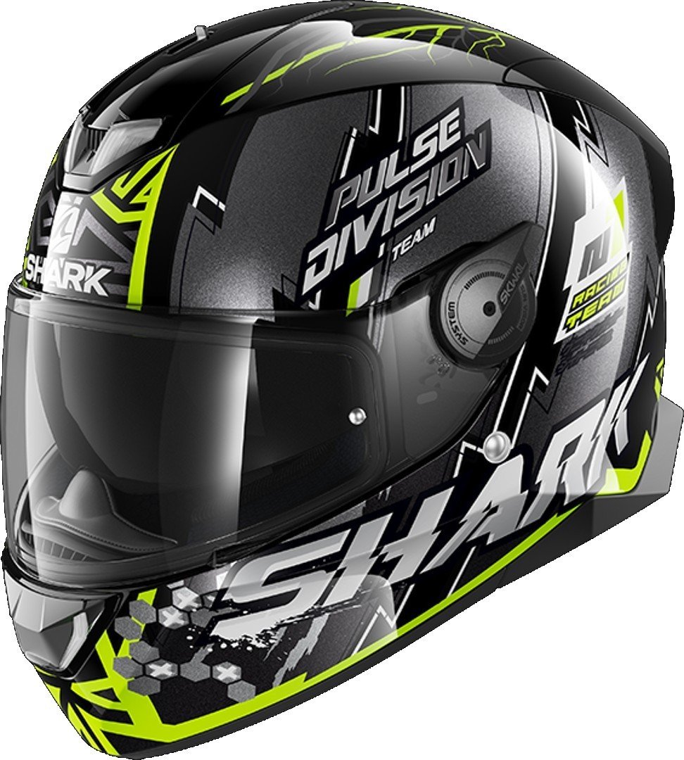 Shark Skwal 2.2 Noxxys helmet with removable liner, black/green