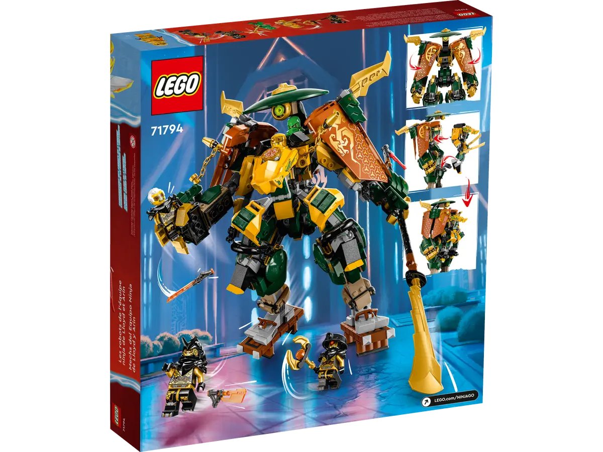 Lego Ninjago Lloyd and Arin's Ninja Team Mechs 71794, 764 pieces