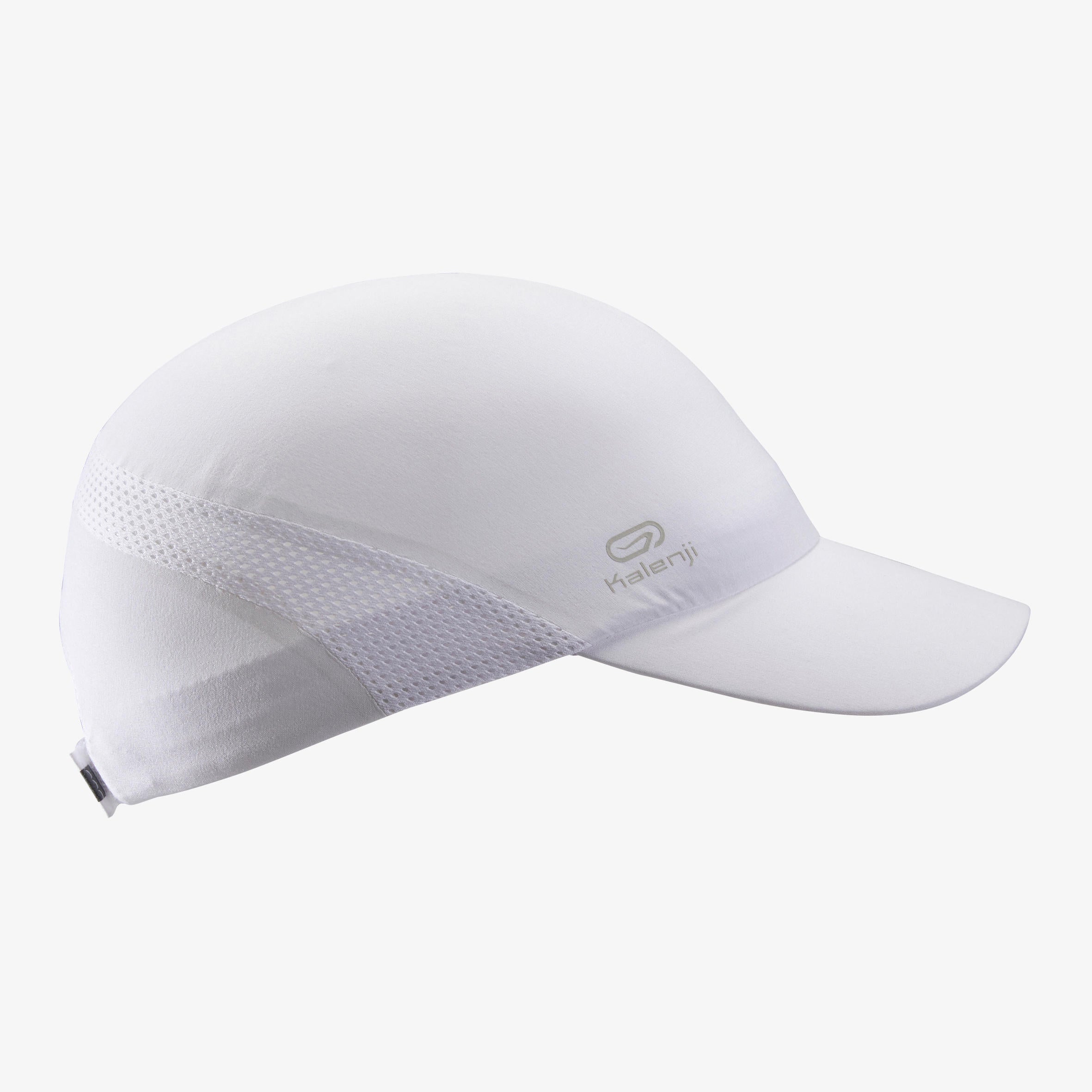 Women's/men's adjustable running cap, pointed, running, white KALENJI I know white