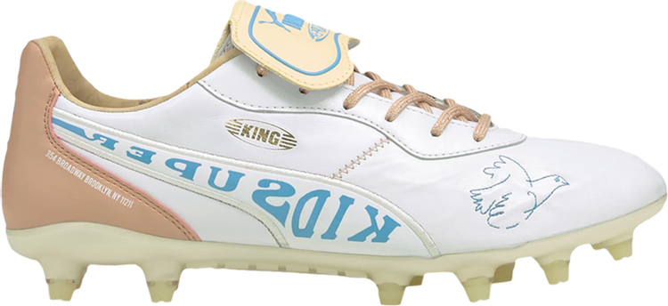 Puma KidSuper Studios x King FG Yellow Misty Rose Boots, white