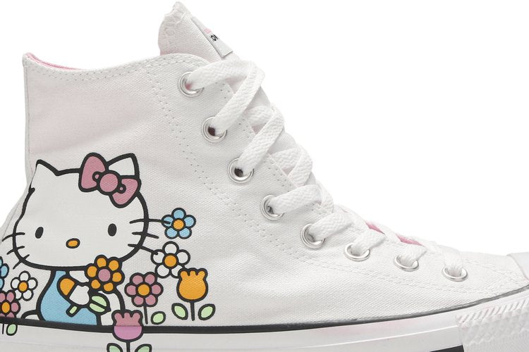 Converse Hello Kitty x Chuck Taylor All Star Hi 'Flowers' Sneakers, White