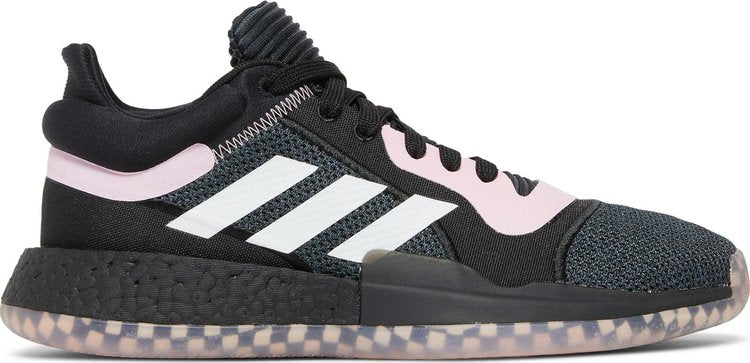 Adidas Marquee Boost Low 'Black Pink' Sneakers, Black