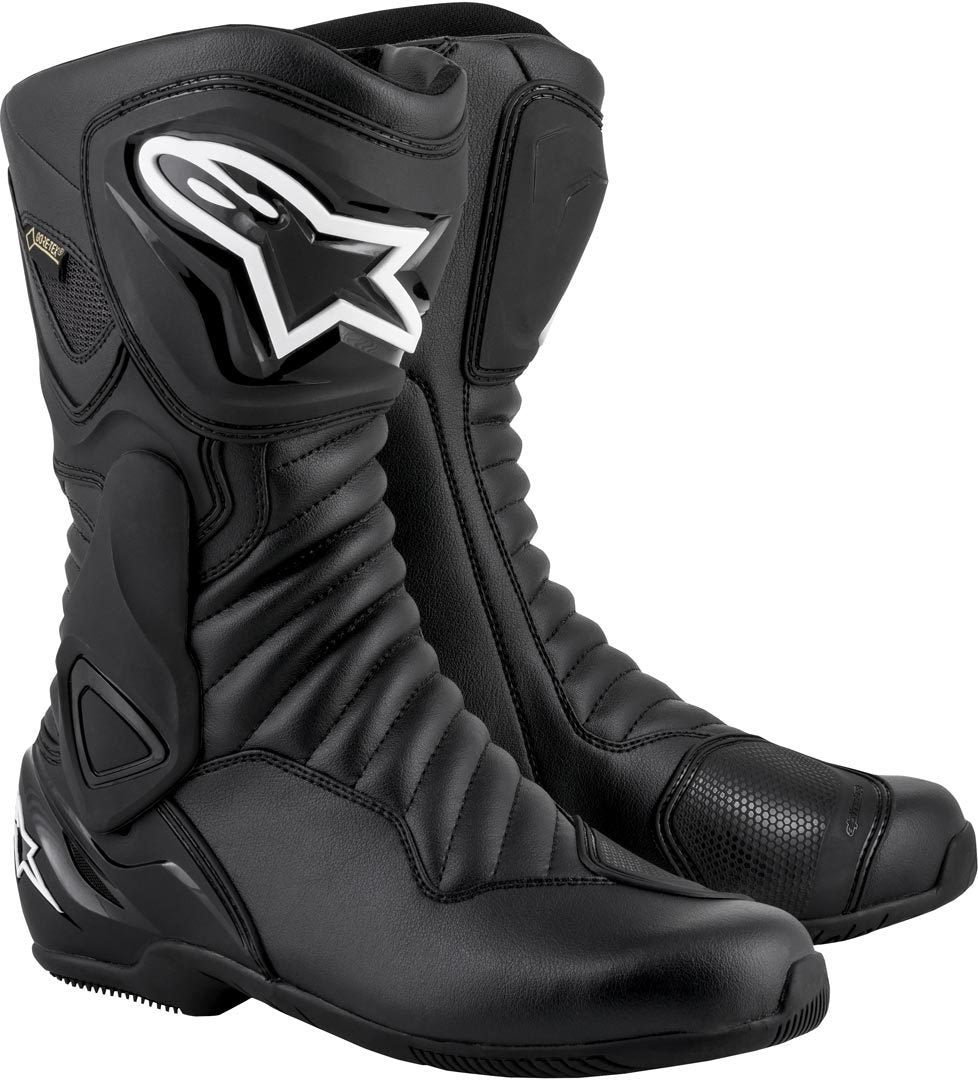 حذاء Alpinestars SMX-6 V2 Gore-Tex للدراجات النارية، أسود/أبيض