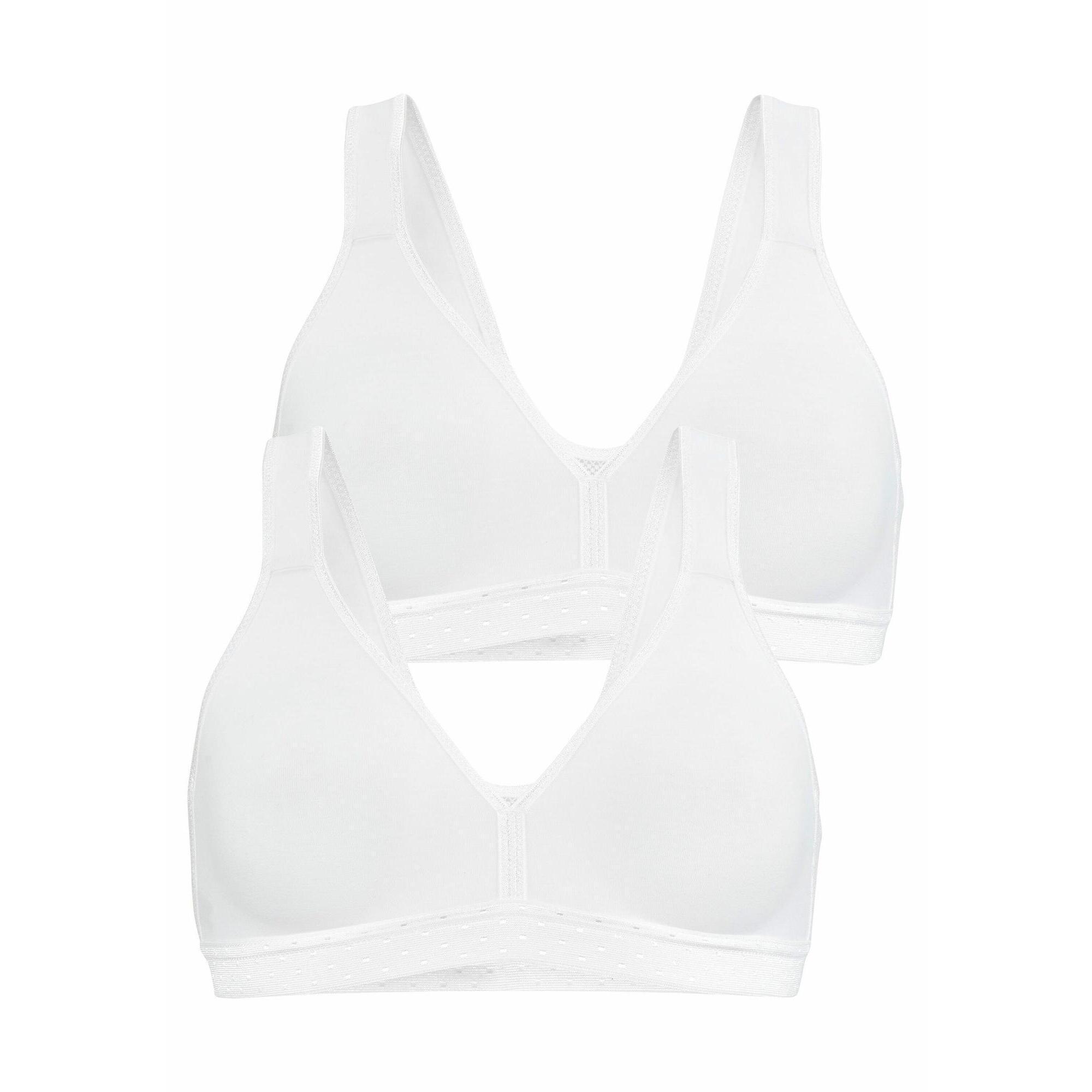 Women's sports bra PETITE FLEUR, white