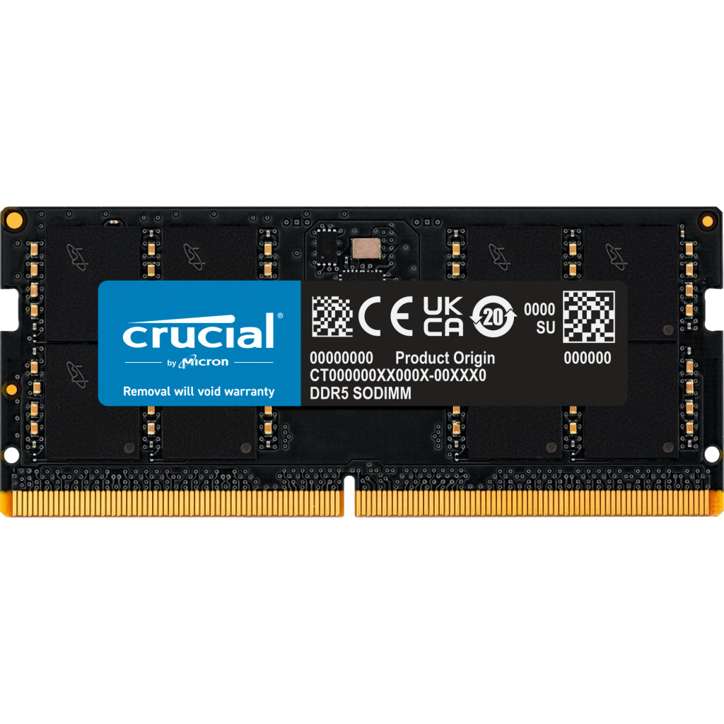 Crucial 32GB 5200MHz DDR5 Memory Module CT32G52C42S5 Black