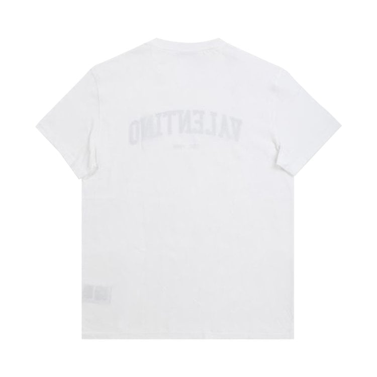 Valentino Logo Detail T-Shirt 'White', White