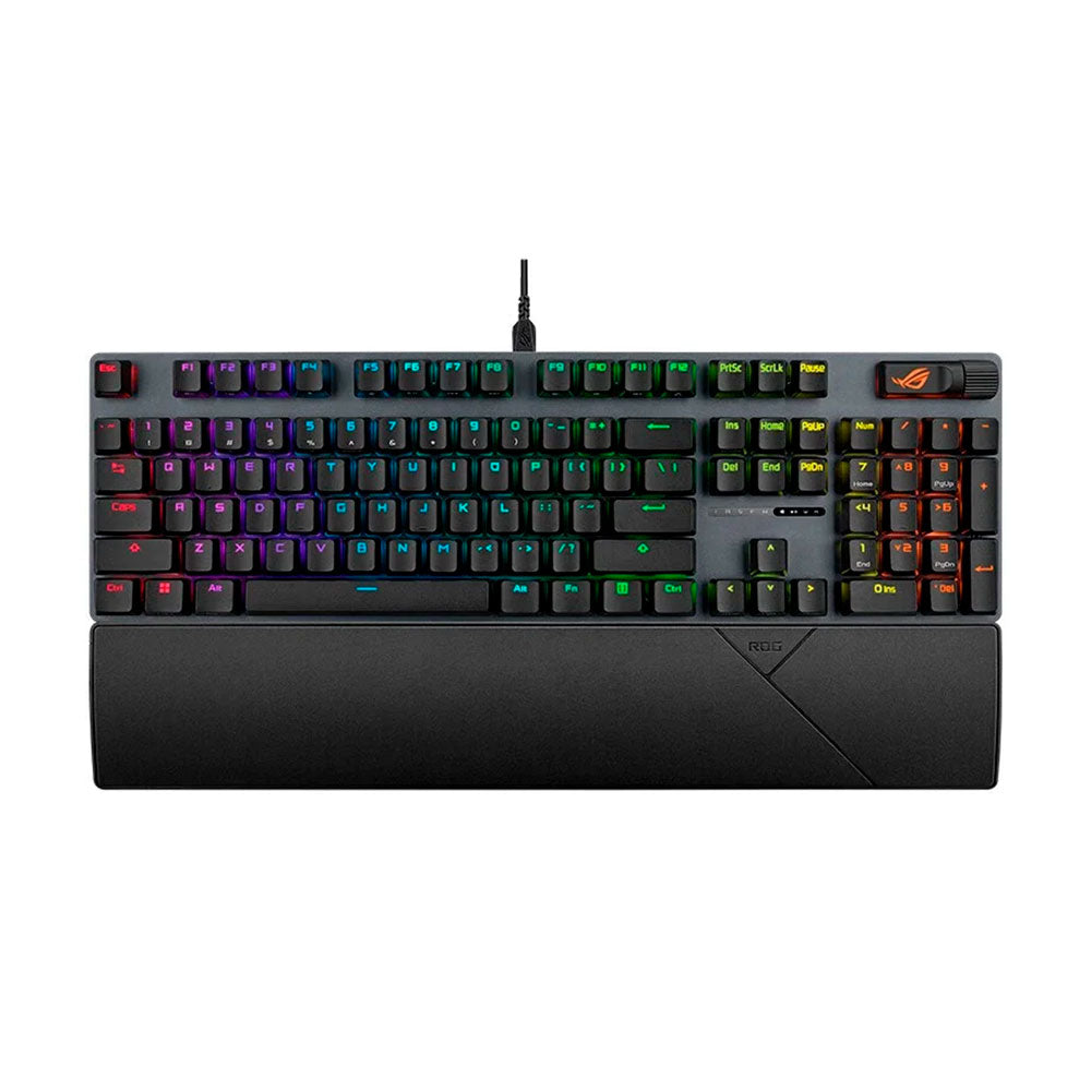 Gaming keyboard Asus ROG Strix Scope II, NX Snow white, PBT, black, English layout