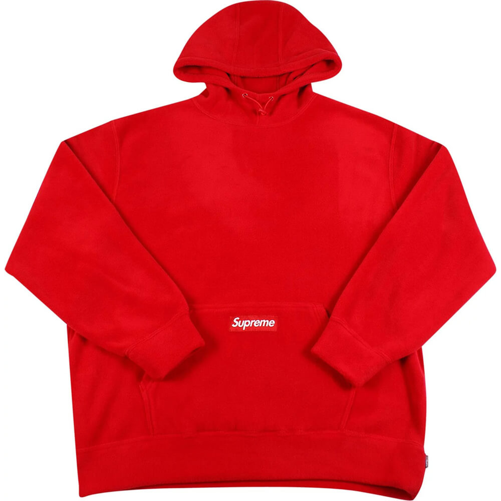 هودي Supreme Polartec باللون الأحمر