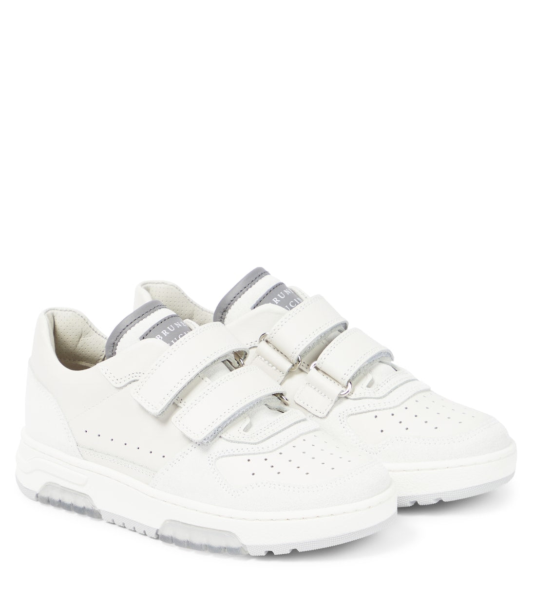 Brunello Cucinelli leather sneakers, white