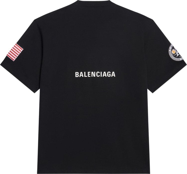 Balenciaga Boxy T-Shirt 'Black/White', black