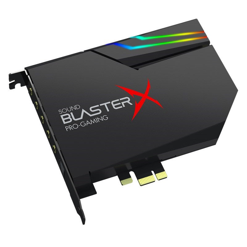 بطاقة صوت Creative Sound BlasterX AE-5 Plus 32-bit/384 kHz PCIe، باللون الأسود