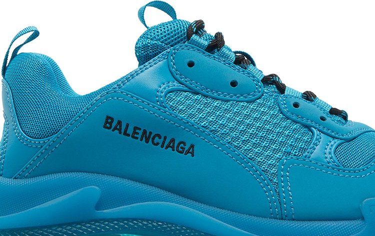 حذاء رياضي Balenciaga Triple S بنعل شفاف - أزرق