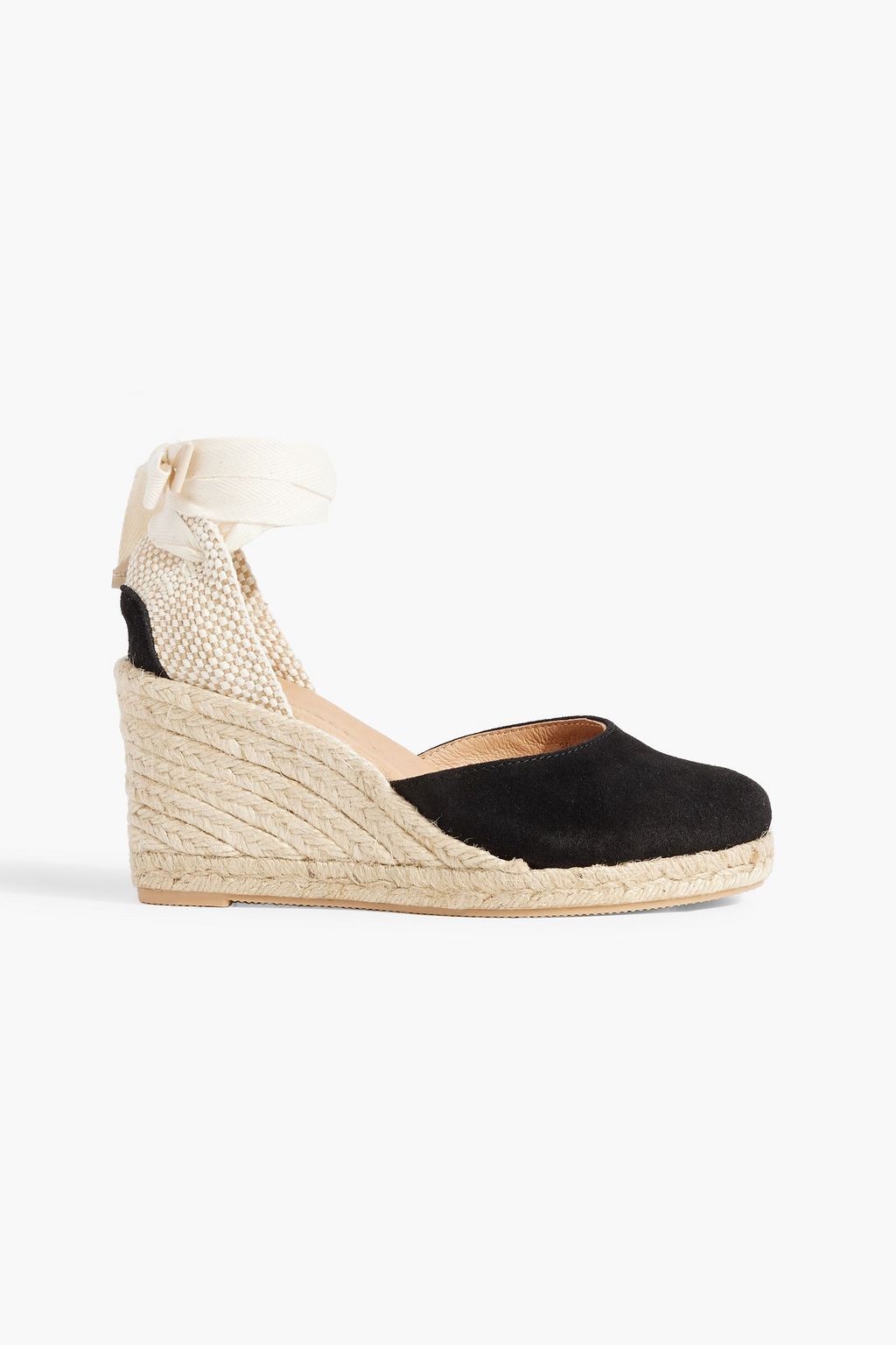 Leda suede wedge espadrilles LAST STUDIO, black