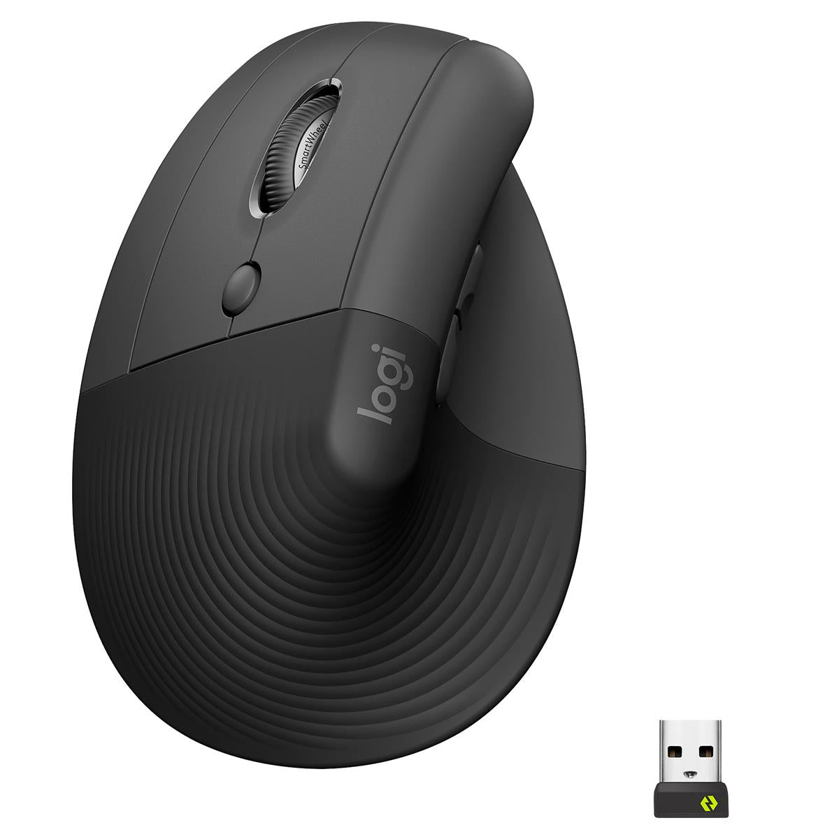 Logitech Lift Wireless Left-Handed Mouse, Graphite