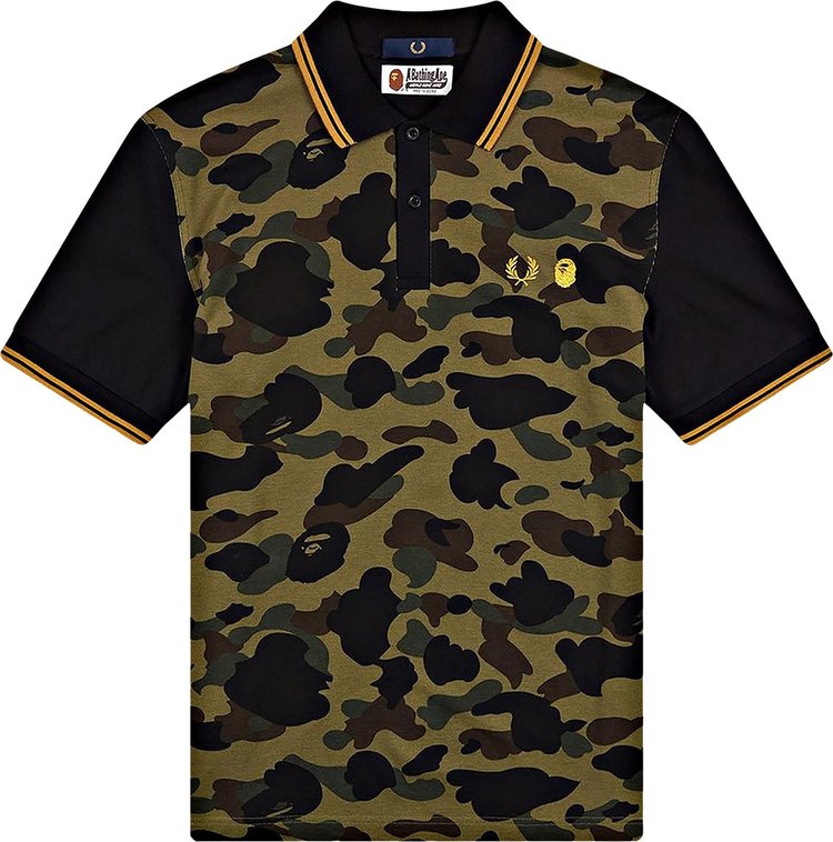 BAPE x Fred Perry Polo Shirt 'Green', Multicolor