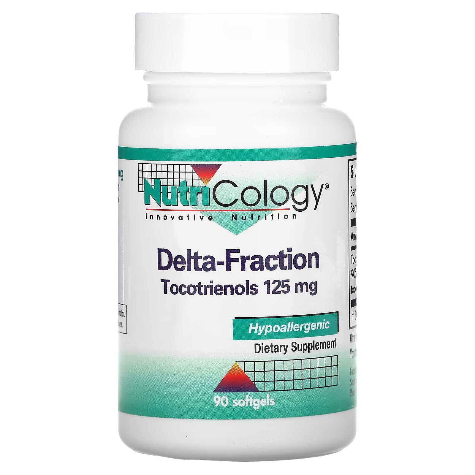 Nutricology, Tocotrienol Delta Fraction, 125 mg, 90 Capsules