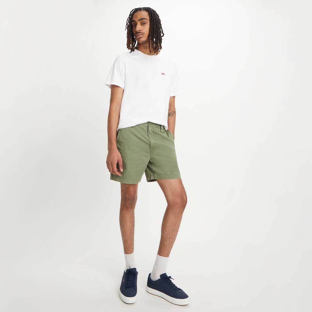 Levi's shorts, green