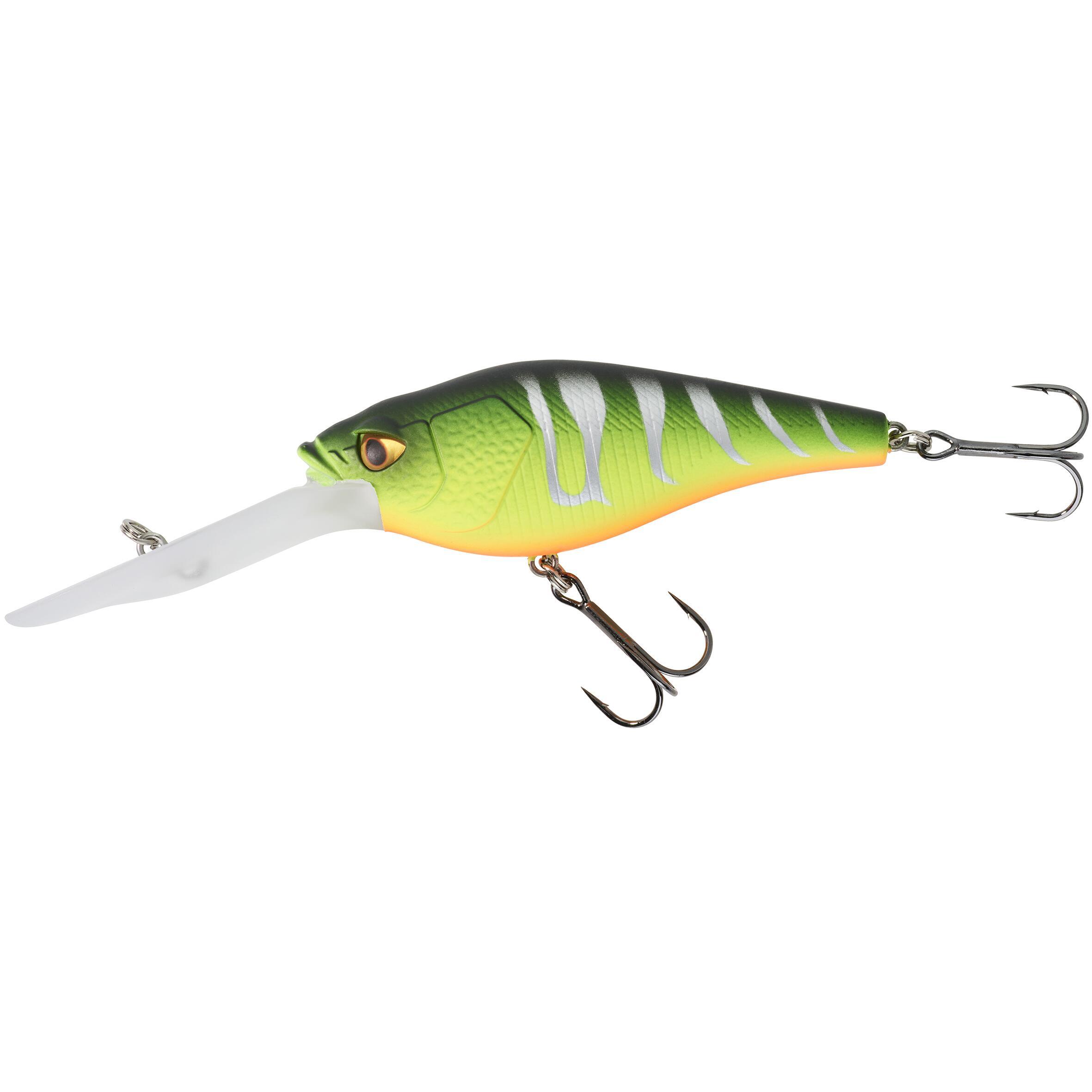 Wobbler Deep Crankbait WXM CRKDD 80F Firetiger CAPERLAN light grey/neon dark green/neon blood orange