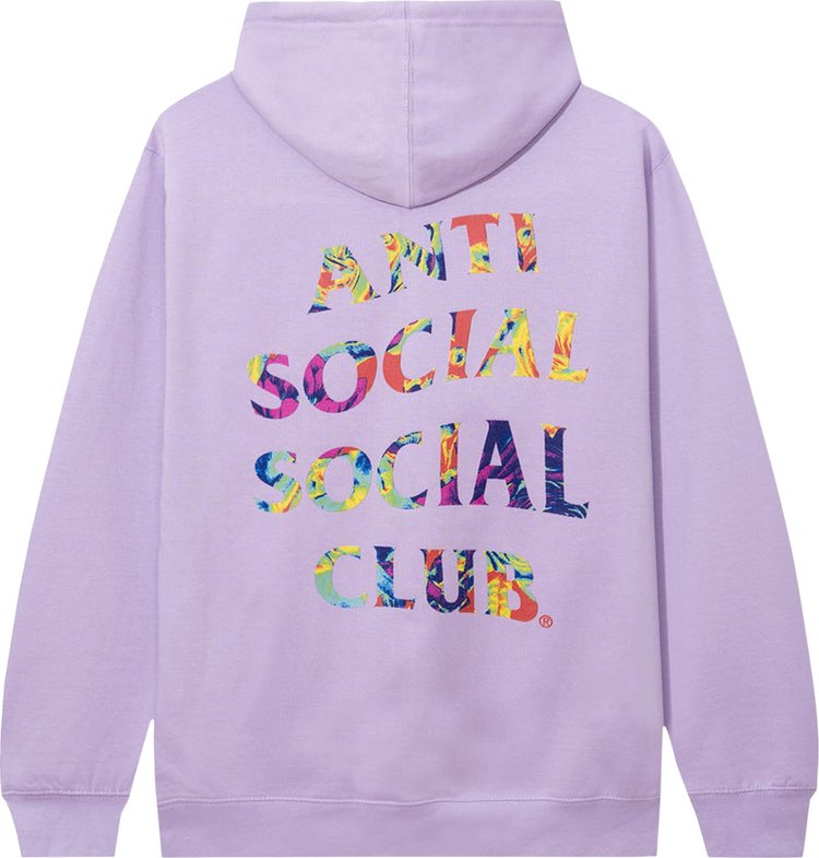 Anti Social Social Club Pedals On the Floor Hoodie 'Lavender', purple