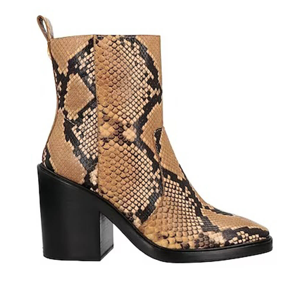 Tory Burch ankle boots, light brown/black