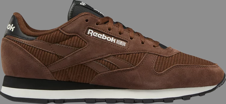 Classic leather 'brush brown' Reebok sneakers, brown