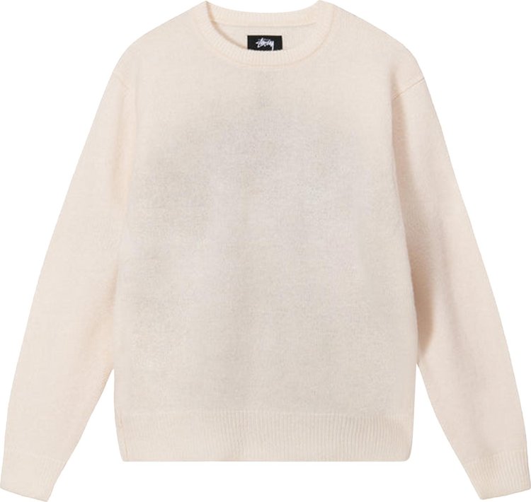 Stussy 8 Ball Spray Sweater 'Ivory', cream