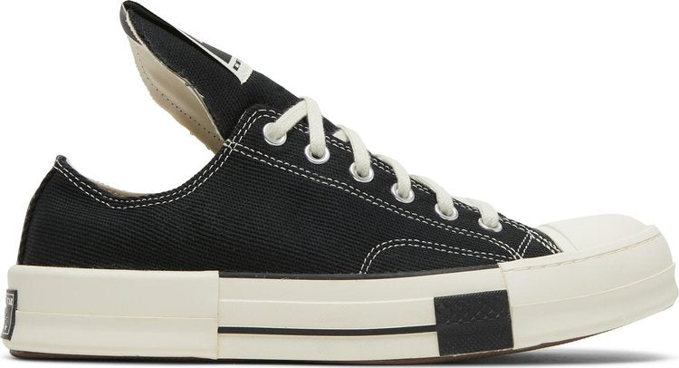 حذاء رياضي Converse Rick Owens x DRKSHDW DRKSTAR Chuck 70 Low باللون الأسود، أسود