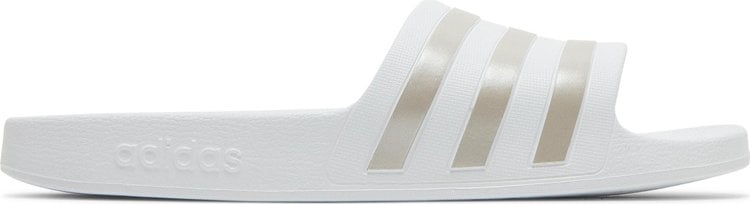 Adidas Adilette Aqua Slides, white