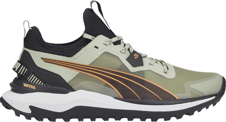 حذاء رياضي Puma Voyage Nitro Spring Moss باللون الرمادي