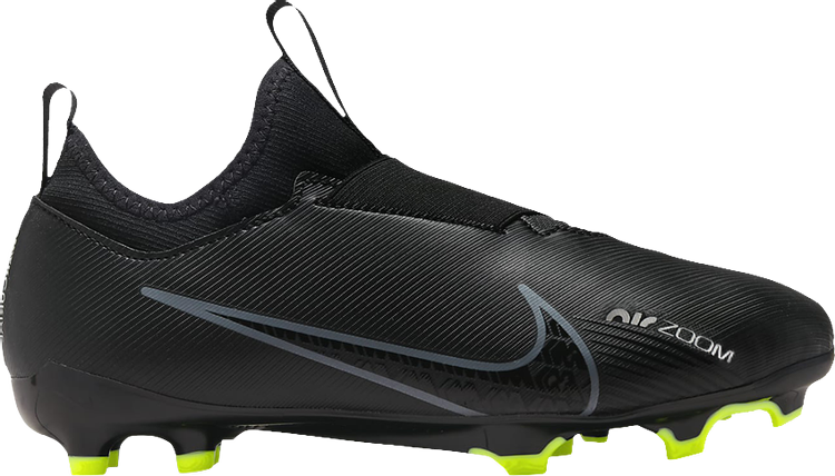 Nike Zoom Mercurial Vapor 15 Academy MG GS 'Black Volt' Boots, Black