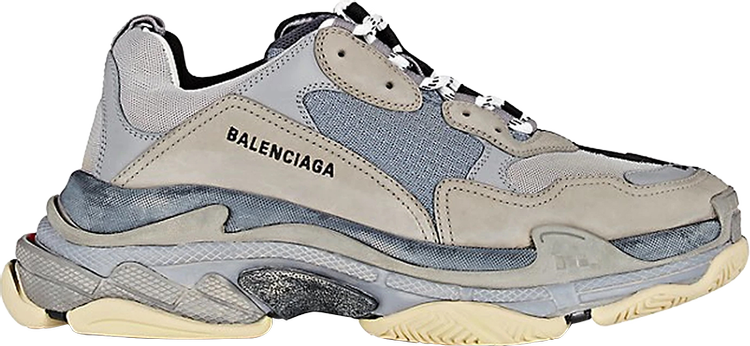 حذاء رياضي Balenciaga Triple S Split باللون الرمادي