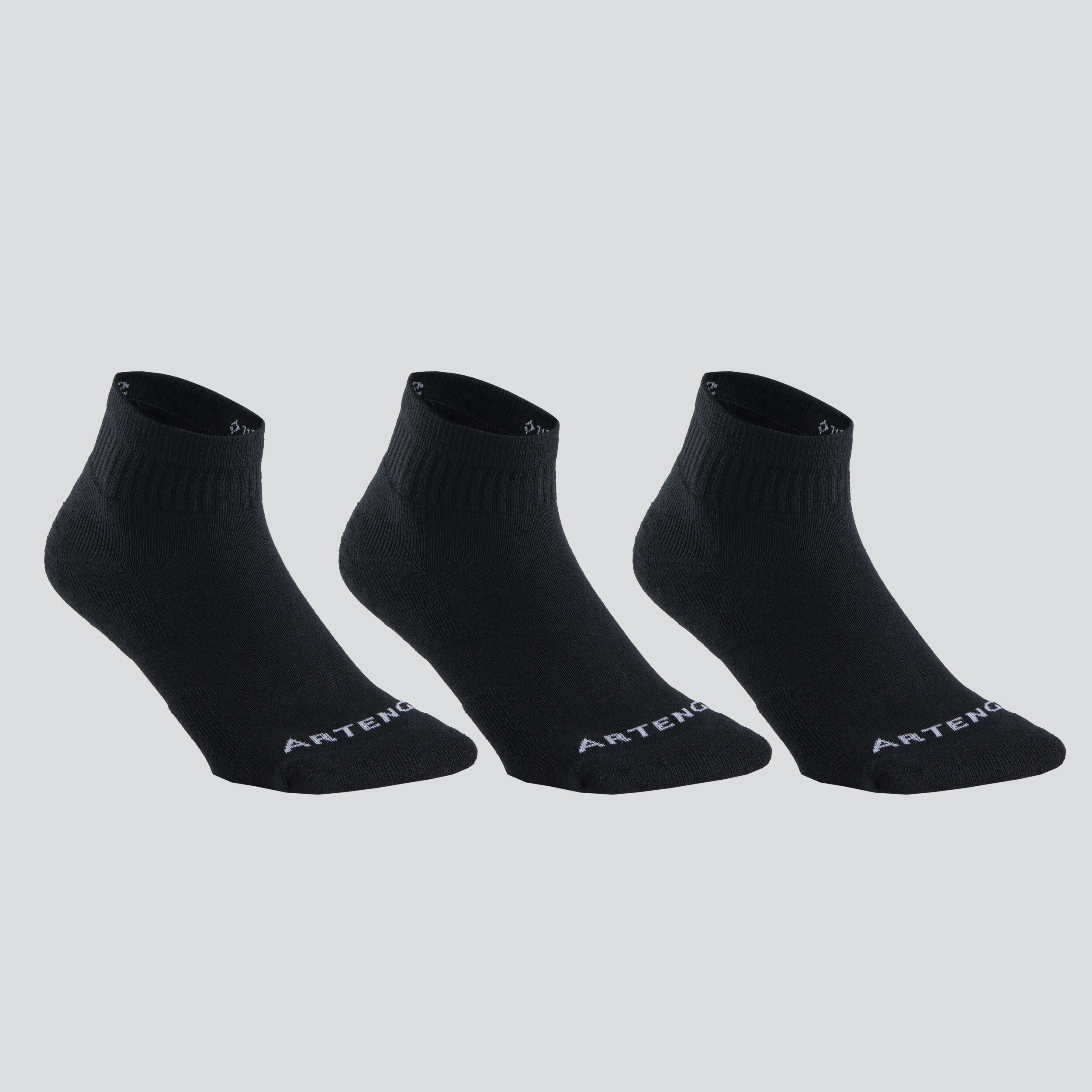 Tennis socks Mid, 3 pcs. - 100 rub., black ARTENGO, black