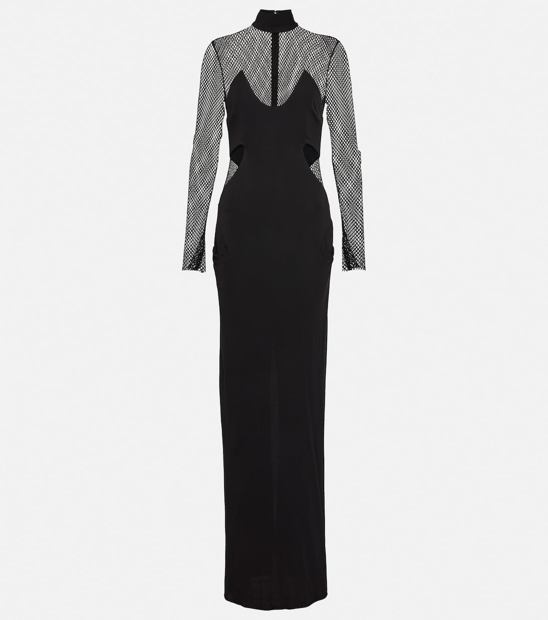 TOM FORD Long Sleeve Cut Out Dress, Black