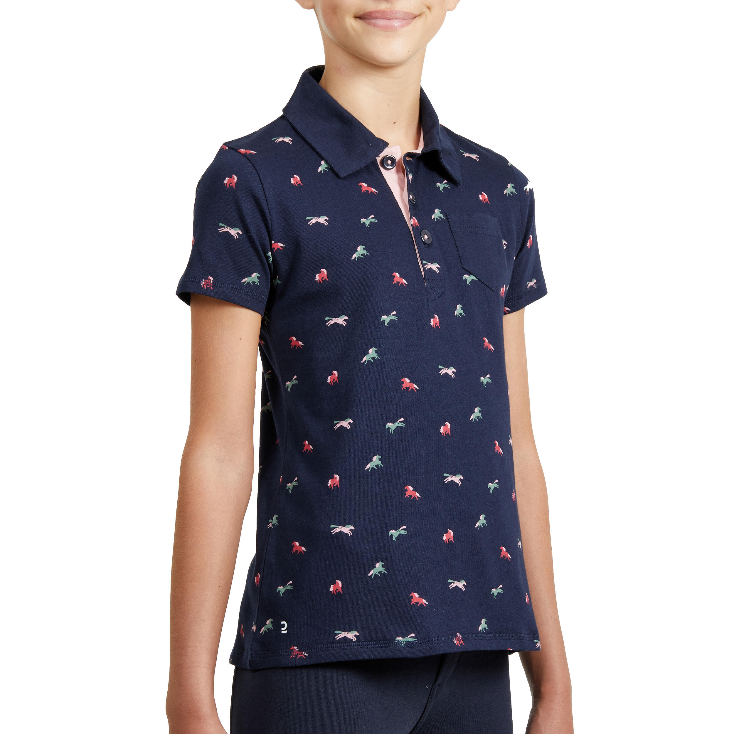 Fouganza riding polo for children 140 Pony, dark turquoise