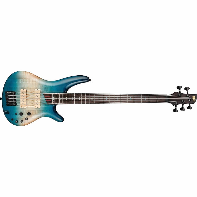 Ibanez SR5CMLTD CIL SR Premium 5 String Electric Bass in Caribbean Island Low Gloss - BRAND NEW + BAG !