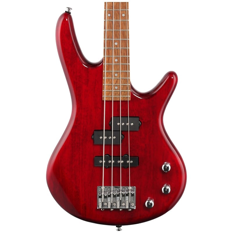 Ibanez GSRM20 Mikro Compact 4-String Bass Guitar, Clear Red