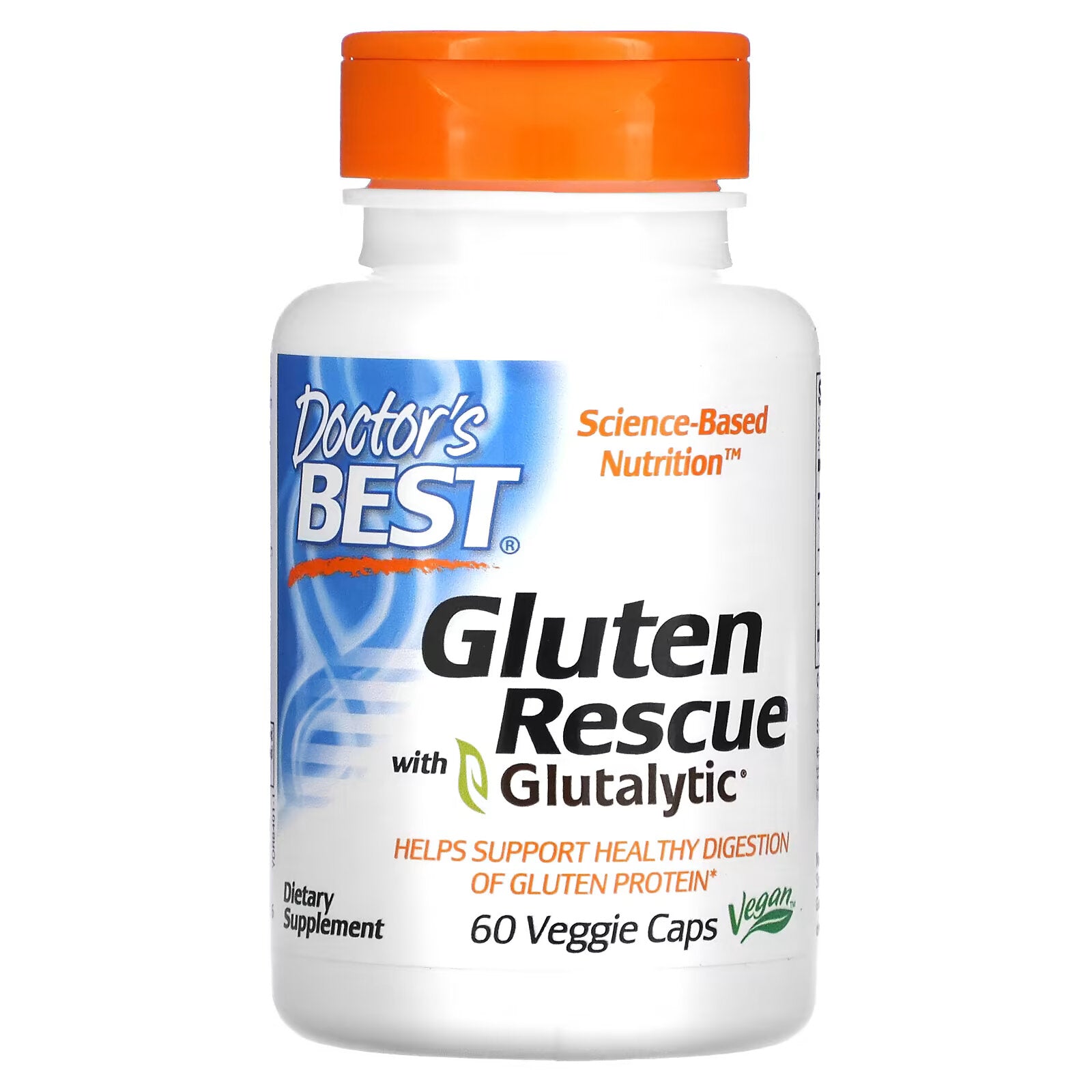 Doctor's Best enzymes for breaking down gluten with Glutalytic, 60 capsules