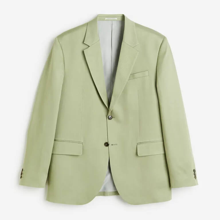 Jacket H&M Relaxed Fit Lyocell, green