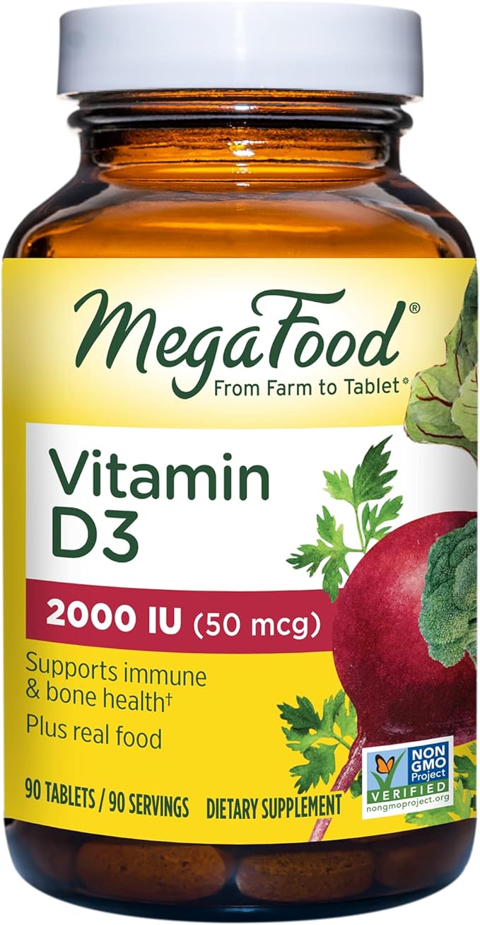 MegaFood Vitamin D3 2000 IU (50 mcg) – 90 tablets