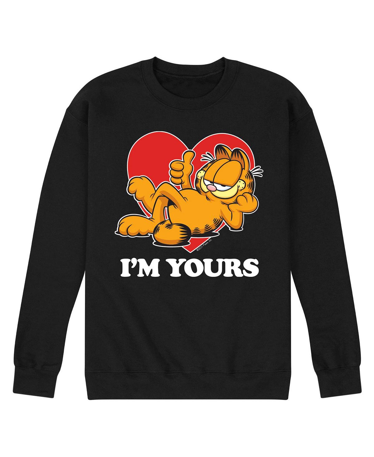 Garfield i'm yours AIRWAVES men's fleece sweatshirt, black