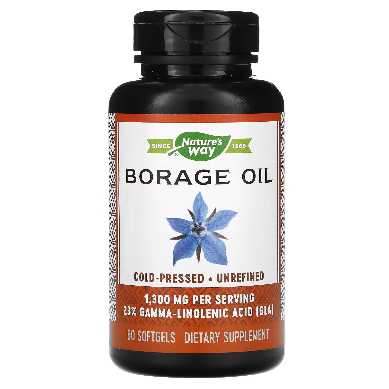 Nature's Way EfaGold Borage 1300 mg, 60 Softgels