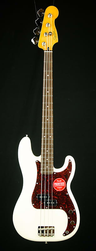 Squier Classic Vibe '60s Precision Bass 4-String Electric Bass Guitar Olympic white 0374510505