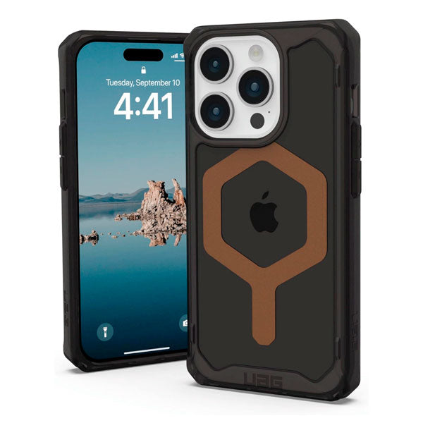 Case UAG Plyo for iPhone 15 Pro, MagSafe Charging, Black/Bronze