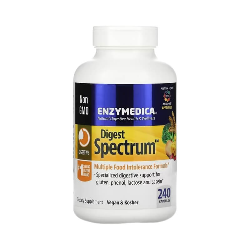 كبسولات Enzymes Digest Spectrum 240، Enzymedica