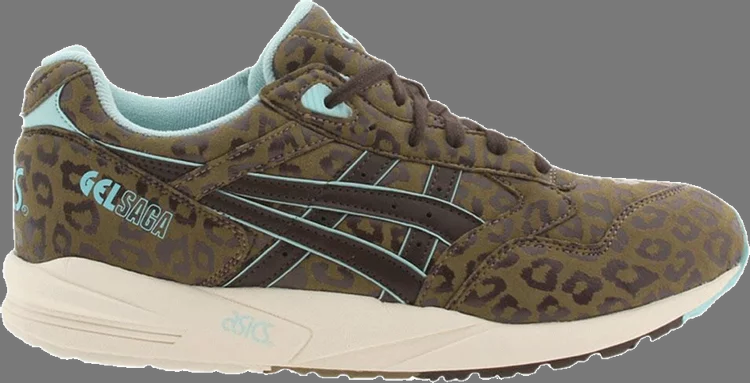 Gel saga 'leopard' Asics sneakers, brown