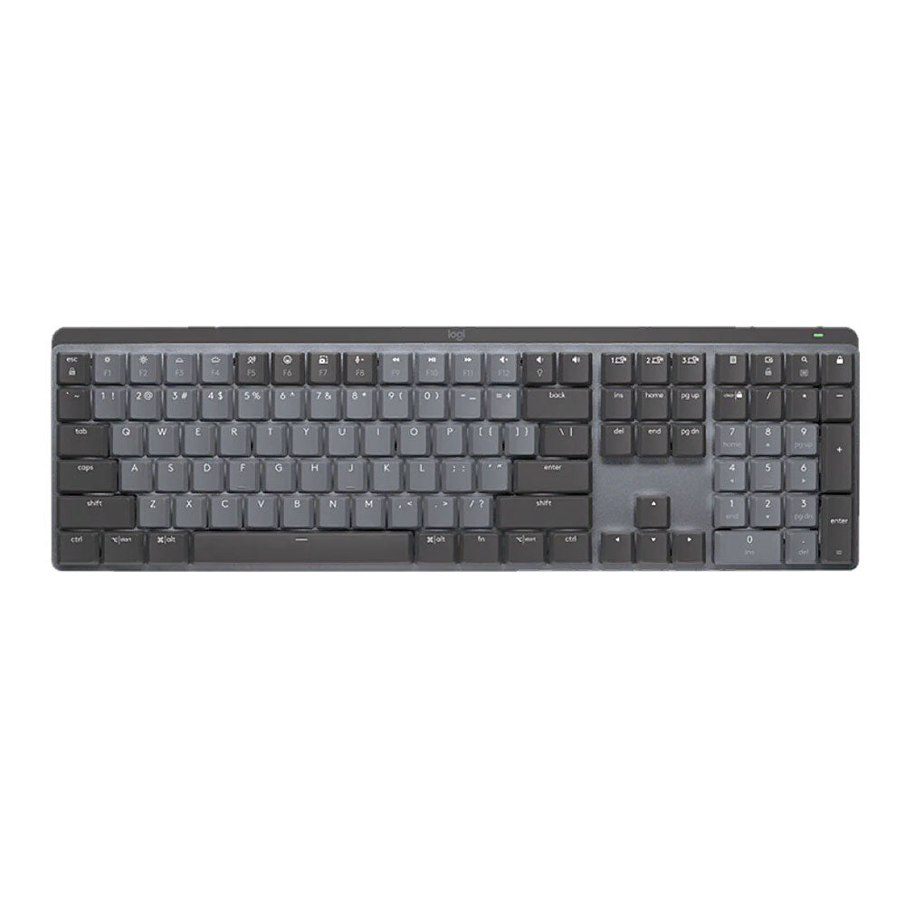 Keyboard Logitech MX Mechanical, wireless, mechanical, English layout Blue Switch, black/gray