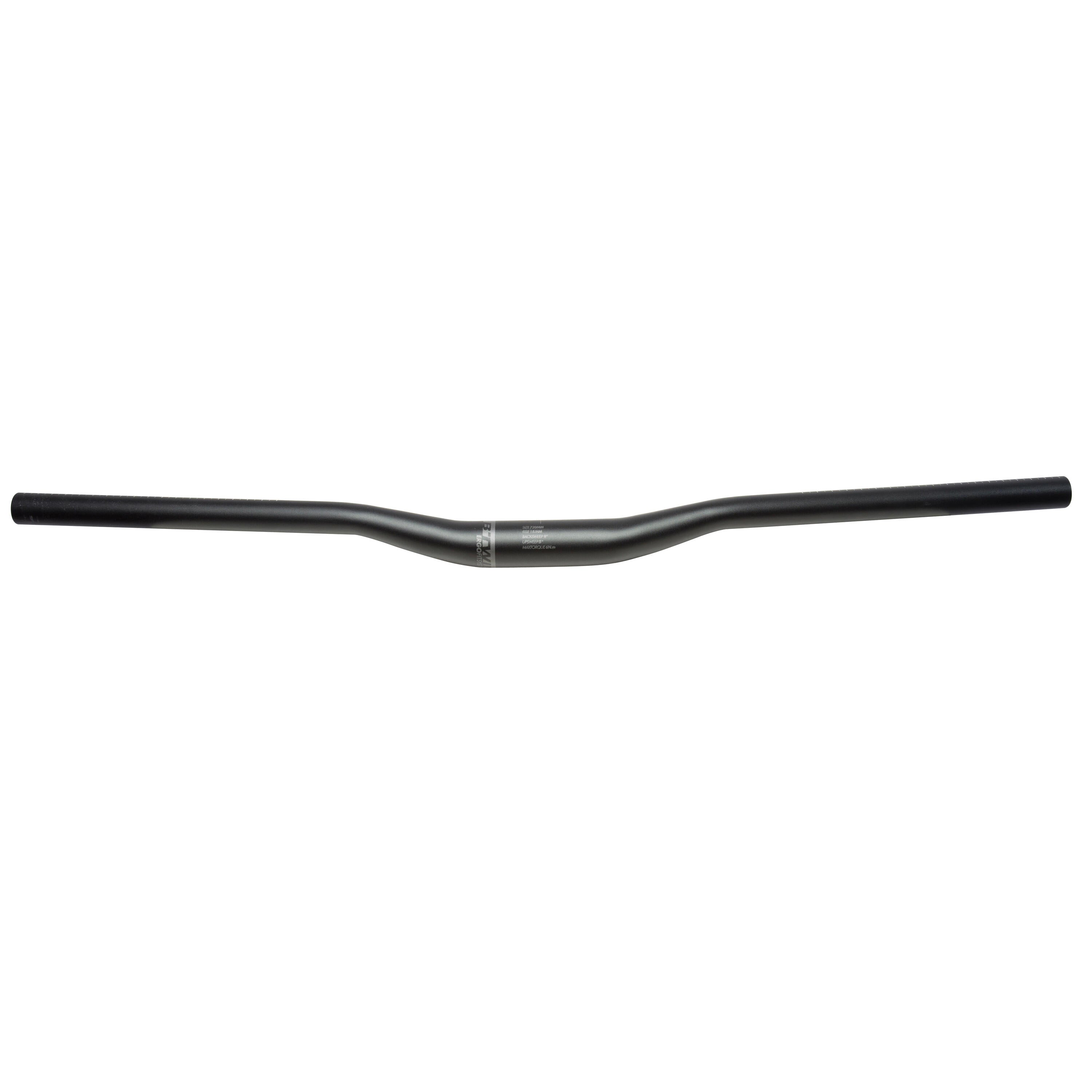 Mountain bike handlebars with 31 rise. 8 mm and 720 mm wide black OVERSIZE Rockrider