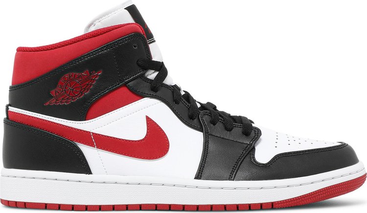 Air Jordan 1 Mid Black Gym Red sneakers, white