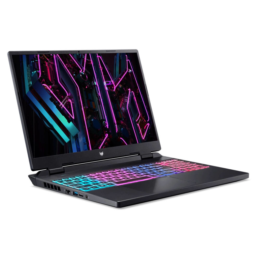 لابتوب ألعاب Acer Predator Helios Neo 2023 مقاس 16 بوصة وذاكرة 16 جيجابايت/512 جيجابايت ومعالج i5-13500HX ومعالج RTX 4060 ولوحة مفاتيح إنجليزية باللون الأسود